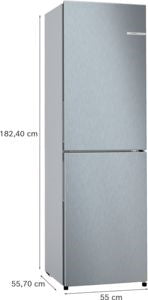 Bosch KGN27NLEAG, Free-standing fridge-freezer with freezer at bottom