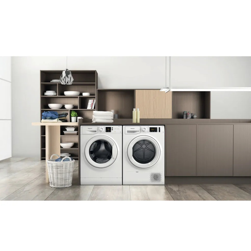 Hotpoint NSWF 846 W UK Freestanding 8kg Washing Machine with Anti-stain
