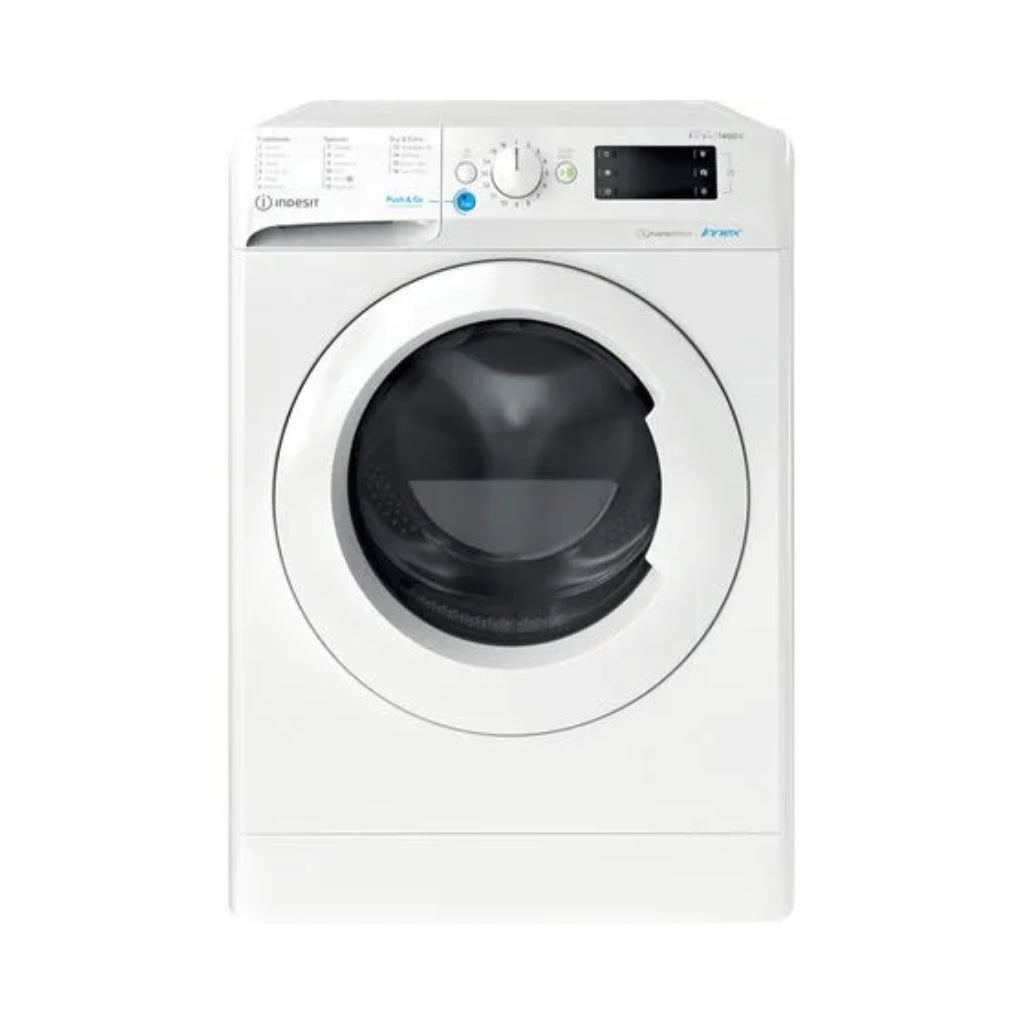 Indesit BDE 86436X W UK N, Freestanding washer dryer: 8kg / 6 kg - 1400 rpm