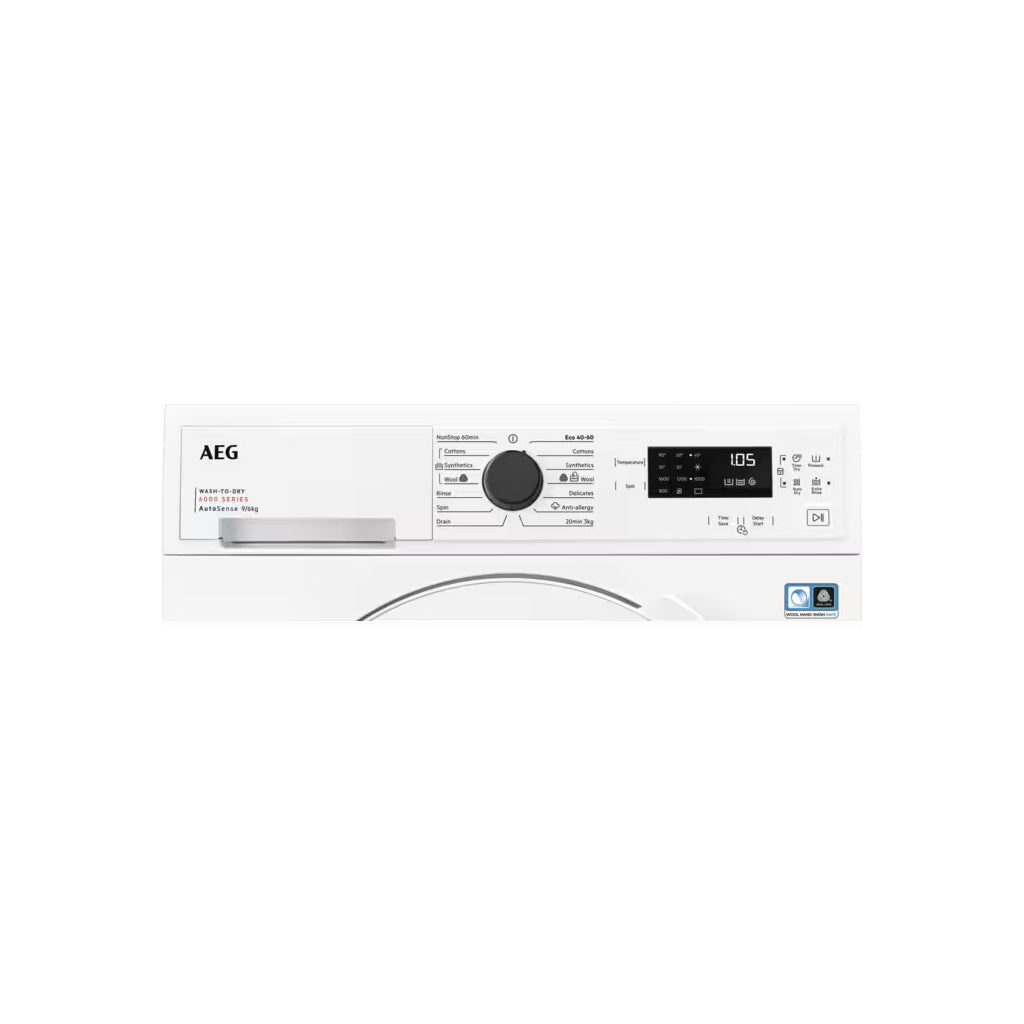 AEG LWX60966B Condenser 9 kg Washer Dryer 1600 RPM