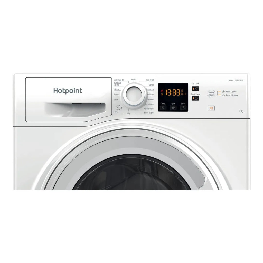 Hotpoint NSWF 7469 W UK Freestanding 7kg Washing Machine with Anti-stain