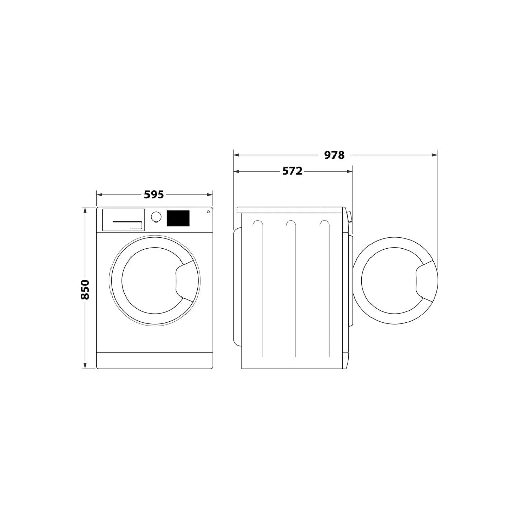 Hotpoint NSWF 7469 W UK Freestanding 7kg Washing Machine with Anti-stain
