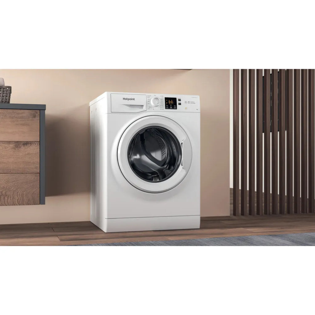 Hotpoint NSWF 846 W UK Freestanding 8kg Washing Machine with Anti-stain